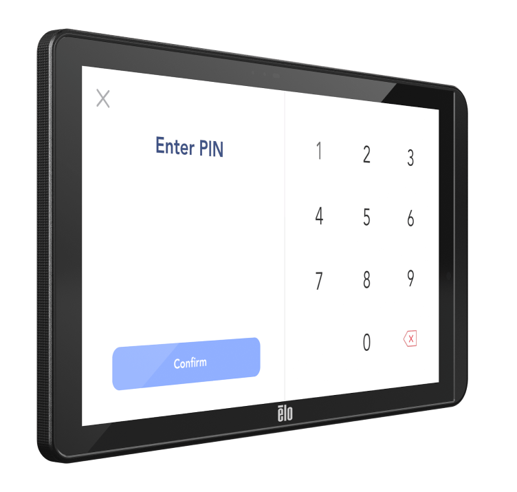 PIN on Glass Tablet POS system Image of PIN on Glass POS System Demonstration Left to right top to bottom